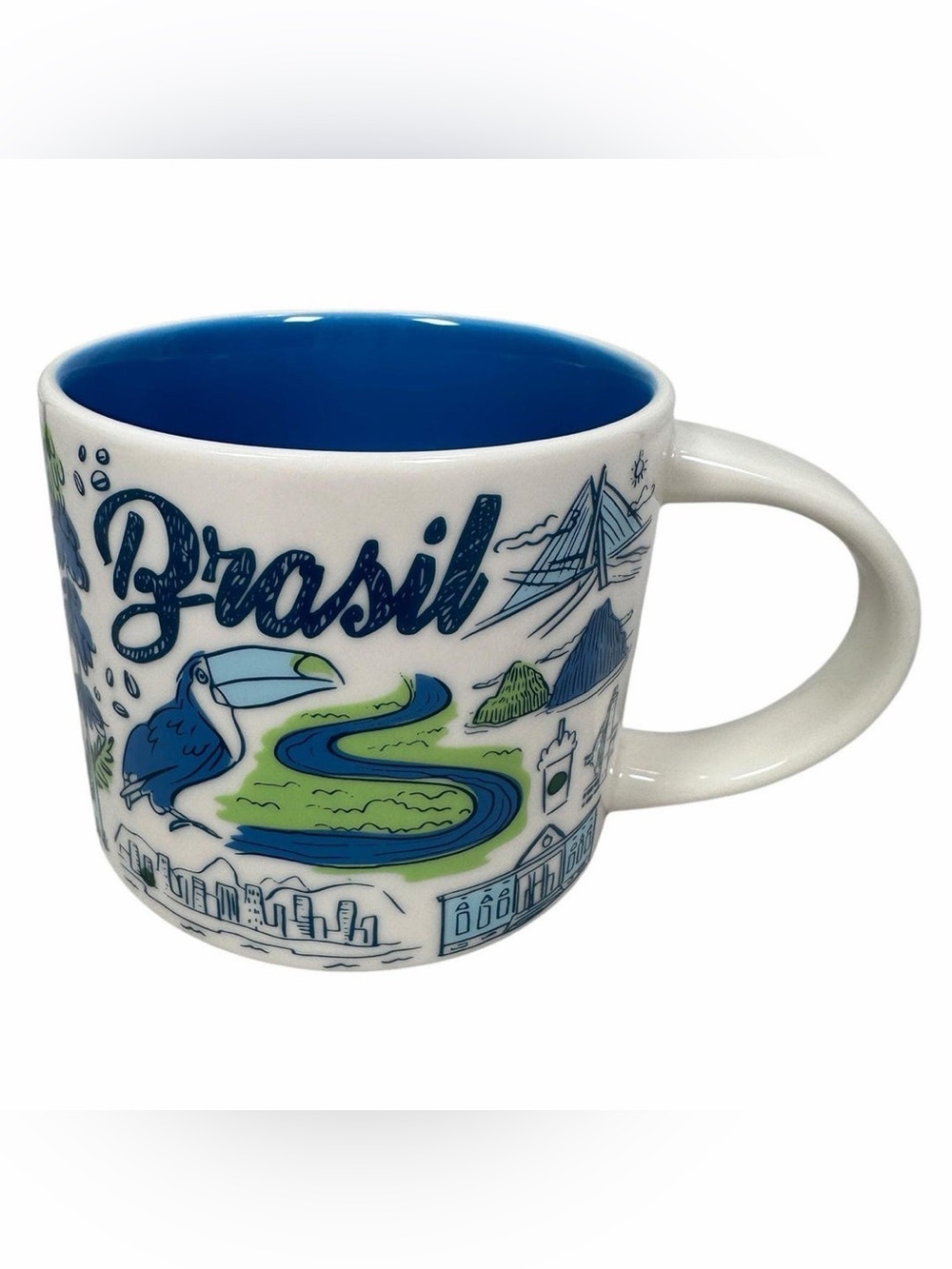 Starbucks BEEN THERE SERIES Collection BRASIL  Coffee Mug 14oz Brazil